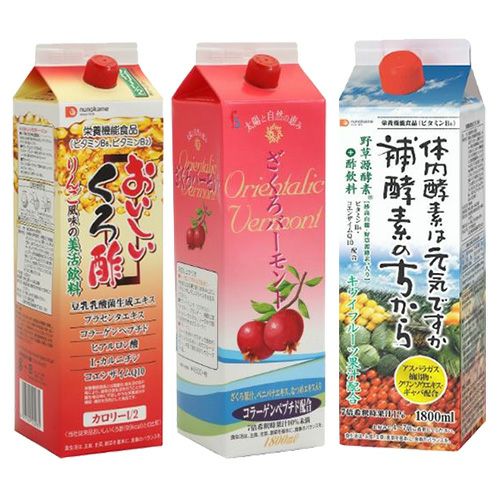 お酢バラエティーセット[おいしいくろ酢カロリーハーフ/補酵素のちから 