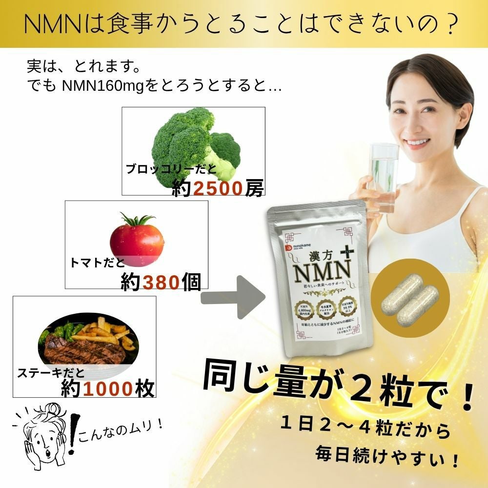 漢方NMN 若々しさ・エネルギーをサポート 60粒入 | 布亀オンラインショップ